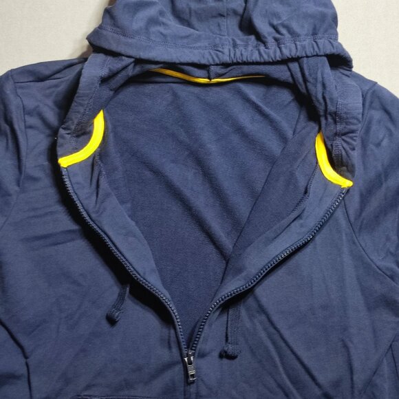 U.S. Polo Assn. full zip hoodie boys size XL blue with yellow logo - Picture 3 of 10